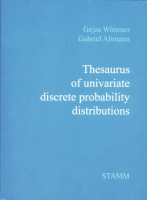 Obálka knihy - G. Wimmer, G. Altmanna, Thesaurus of univariate discrete probability distributions